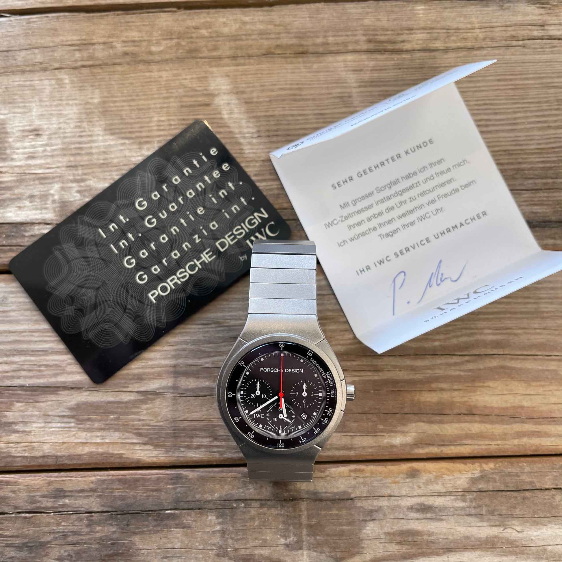 IWC Porsche Design titanium Mechaquartz chronographk