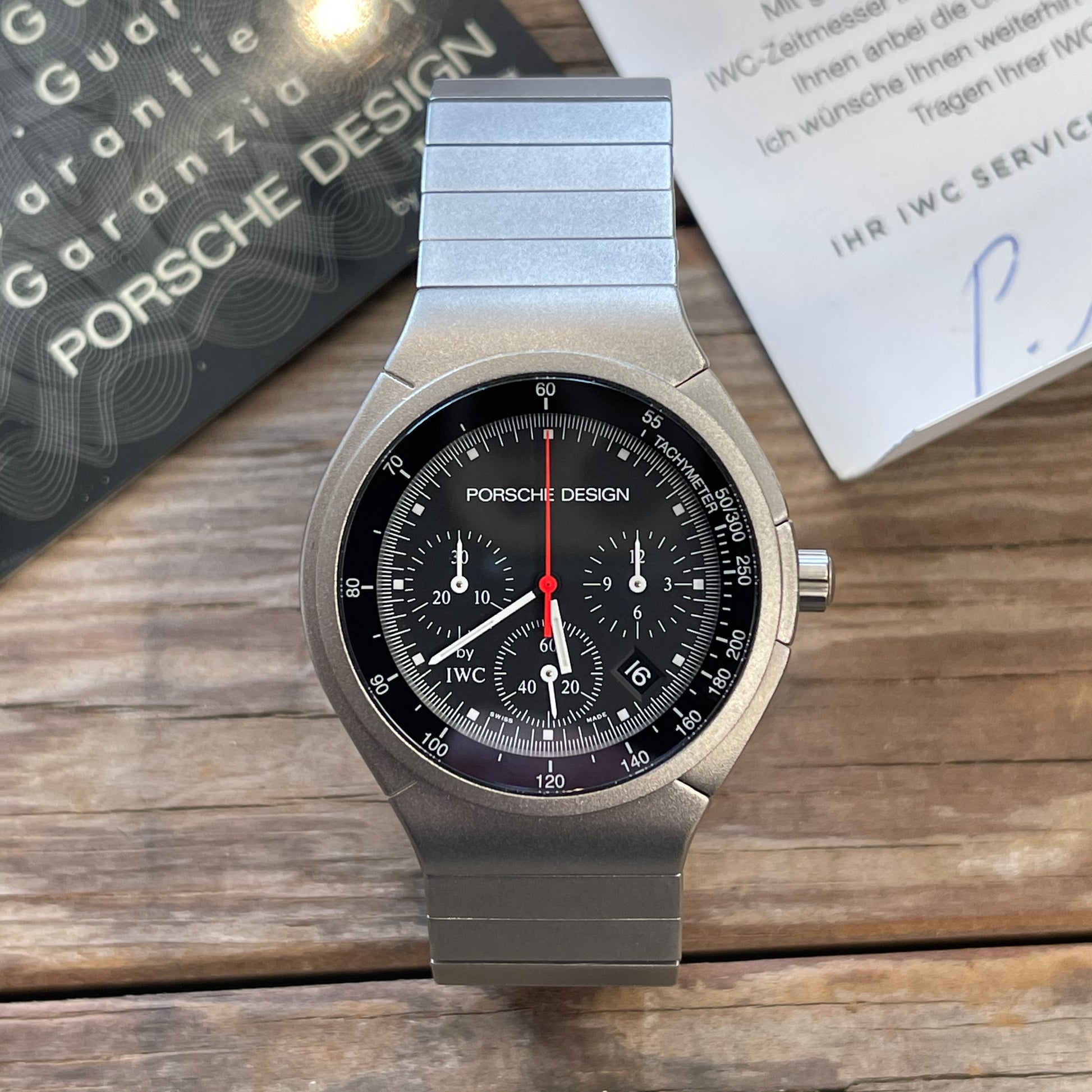 IWC Porsche Design titanium Mechaquartz chronographk