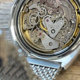 Breitling Navitimer manual wind chronograph on mesh bracelet