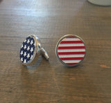 American Flag Sterling cufflinks