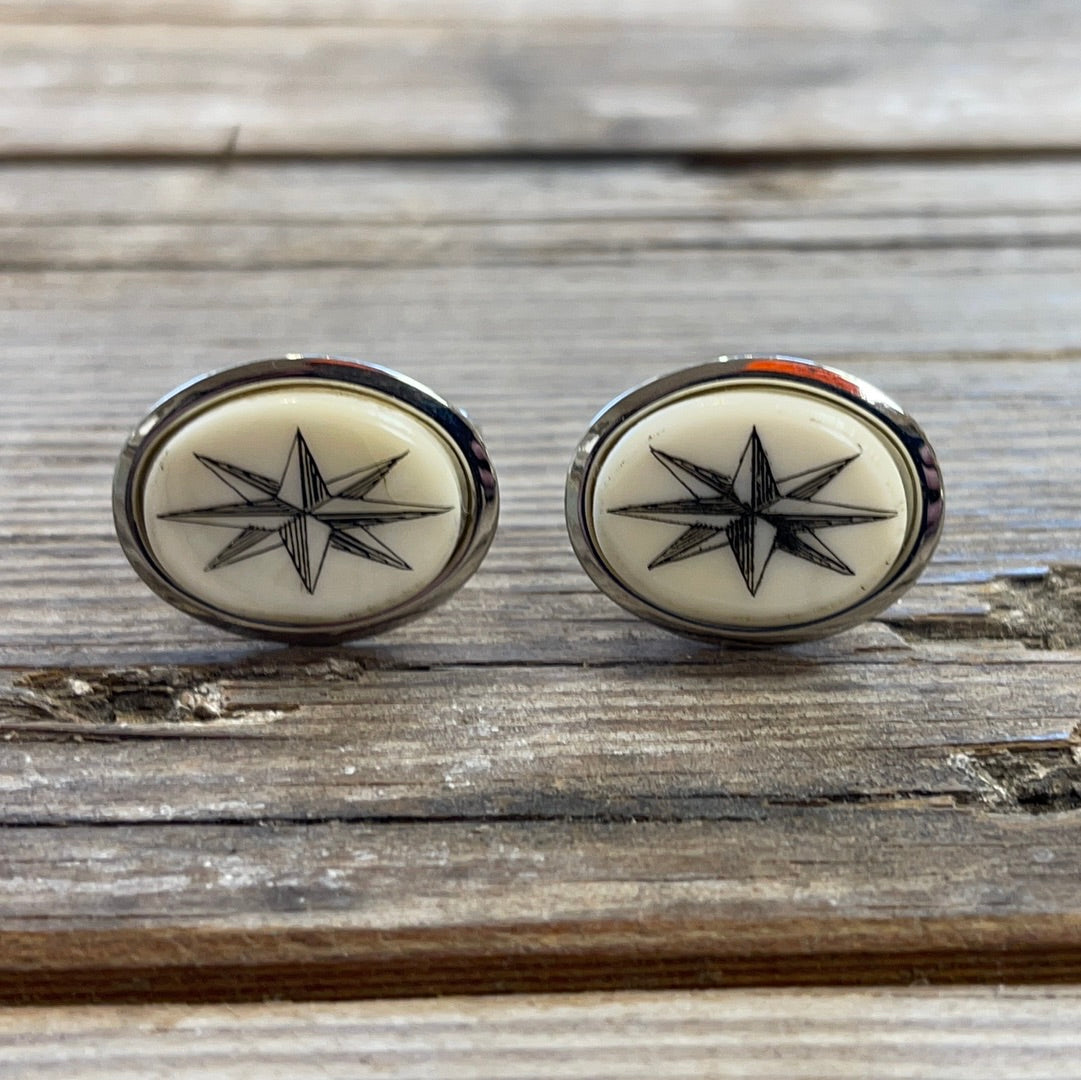 Copy of Cuff links- Compass Rose