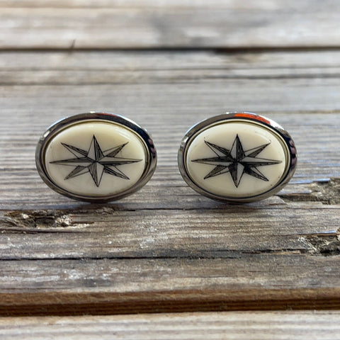 Copy of Cuff links- Compass Rose