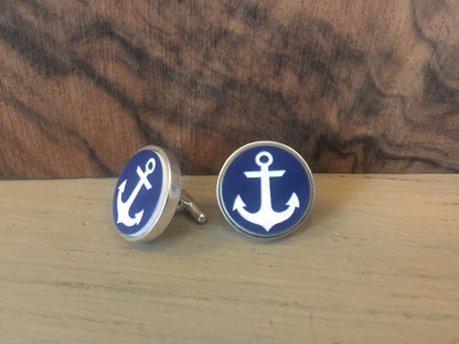 Anchor sterling cufflinks