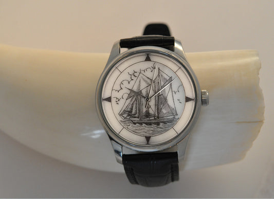 Schooner with Compass